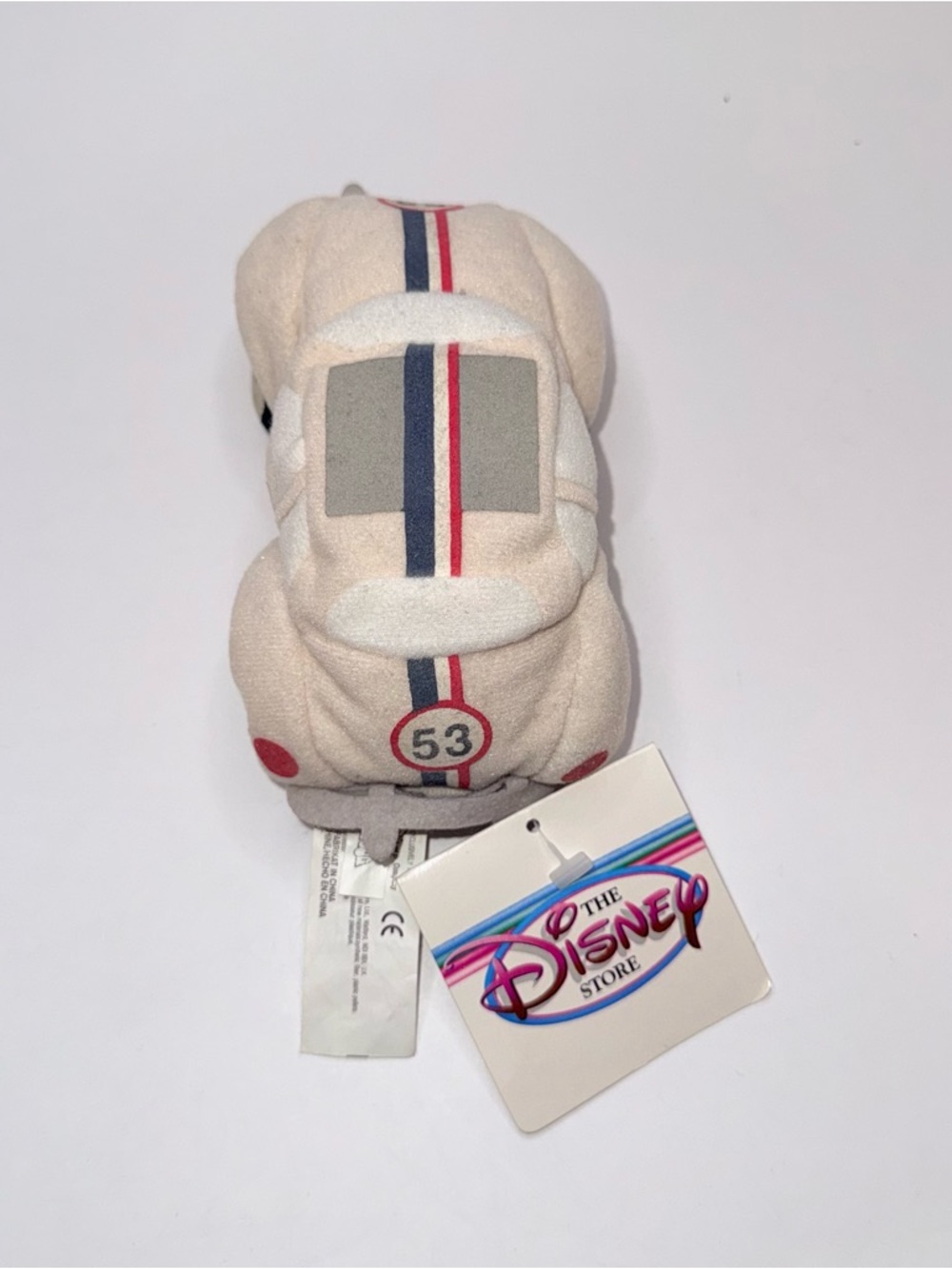 Herbie The Love Bug 6" Plush Mini Bean Bag Disney Store NWT